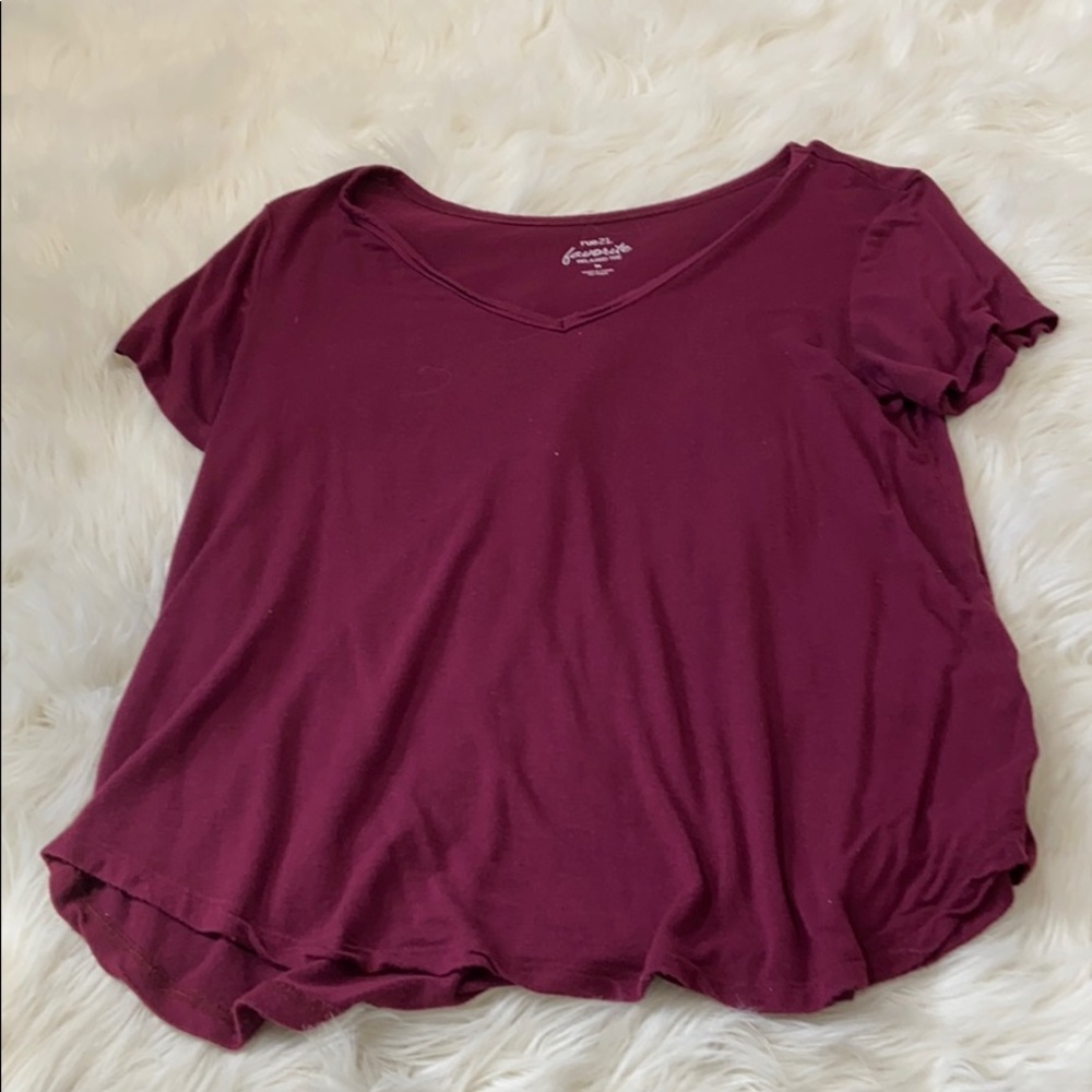 Soft neck shirt maroon